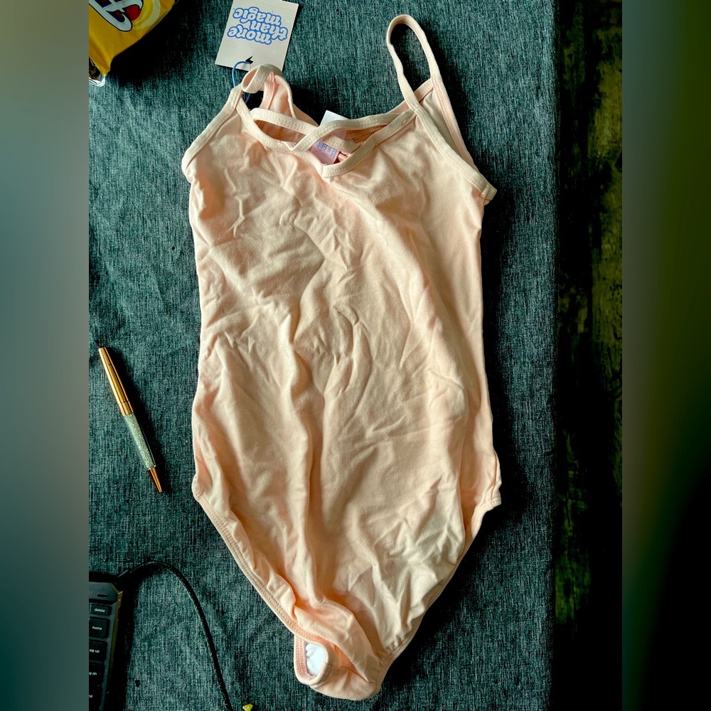 Pink girls leotard